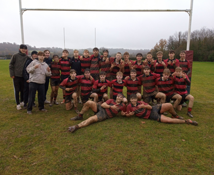 U16B squad after victory at Judd, December 2023